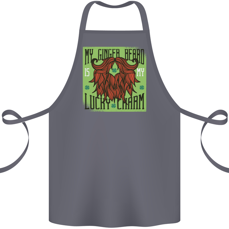 St Patricks Day Ginger Beard Lucky Charm Cotton Apron 100% Organic Steel
