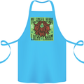 St Patricks Day Ginger Beard Lucky Charm Cotton Apron 100% Organic Turquoise