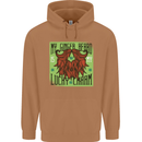 St Patricks Day Ginger Beard Lucky Charm Mens 80% Cotton Hoodie Caramel Latte