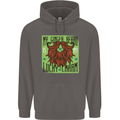St Patricks Day Ginger Beard Lucky Charm Mens 80% Cotton Hoodie Charcoal