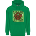 St Patricks Day Ginger Beard Lucky Charm Mens 80% Cotton Hoodie Irish Green