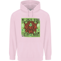 St Patricks Day Ginger Beard Lucky Charm Mens 80% Cotton Hoodie Light Pink