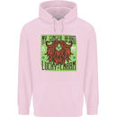 St Patricks Day Ginger Beard Lucky Charm Mens 80% Cotton Hoodie Light Pink