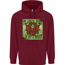 St Patricks Day Ginger Beard Lucky Charm Mens 80% Cotton Hoodie Maroon