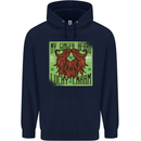 St Patricks Day Ginger Beard Lucky Charm Mens 80% Cotton Hoodie Navy Blue