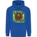 St Patricks Day Ginger Beard Lucky Charm Mens 80% Cotton Hoodie Royal Blue