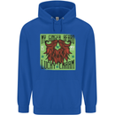 St Patricks Day Ginger Beard Lucky Charm Mens 80% Cotton Hoodie Royal Blue