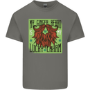 St Patricks Day Ginger Beard Lucky Charm Mens Cotton T-Shirt Tee Top Charcoal