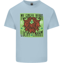 St Patricks Day Ginger Beard Lucky Charm Mens Cotton T-Shirt Tee Top Light Blue