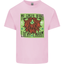 St Patricks Day Ginger Beard Lucky Charm Mens Cotton T-Shirt Tee Top Light Pink