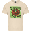 St Patricks Day Ginger Beard Lucky Charm Mens Cotton T-Shirt Tee Top Natural