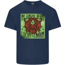 St Patricks Day Ginger Beard Lucky Charm Mens Cotton T-Shirt Tee Top Navy Blue