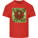 St Patricks Day Ginger Beard Lucky Charm Mens Cotton T-Shirt Tee Top Red
