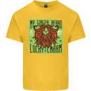 St Patricks Day Ginger Beard Lucky Charm Mens Cotton T-Shirt Tee Top Yellow