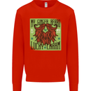 St Patricks Day Ginger Beard Lucky Charm Mens Sweatshirt Jumper Bright Red
