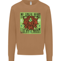 St Patricks Day Ginger Beard Lucky Charm Mens Sweatshirt Jumper Caramel Latte