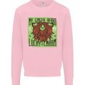 St Patricks Day Ginger Beard Lucky Charm Mens Sweatshirt Jumper Light Pink