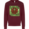 St Patricks Day Ginger Beard Lucky Charm Mens Sweatshirt Jumper Maroon