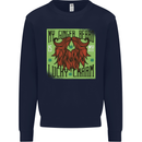 St Patricks Day Ginger Beard Lucky Charm Mens Sweatshirt Jumper Navy Blue