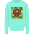 St Patricks Day Ginger Beard Lucky Charm Mens Sweatshirt Jumper Peppermint