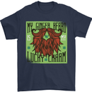 St Patricks Day Ginger Beard Lucky Charm Mens T-Shirt Cotton Gildan Navy Blue