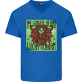 St Patricks Day Ginger Beard Lucky Charm Mens V-Neck Cotton T-Shirt Royal Blue