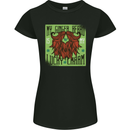 St Patricks Day Ginger Beard Lucky Charm Womens Petite Cut T-Shirt Black