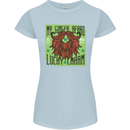 St Patricks Day Ginger Beard Lucky Charm Womens Petite Cut T-Shirt Light Blue