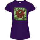 St Patricks Day Ginger Beard Lucky Charm Womens Petite Cut T-Shirt Purple
