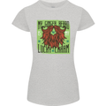 St Patricks Day Ginger Beard Lucky Charm Womens Petite Cut T-Shirt Sports Grey