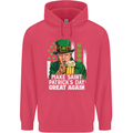 St Patricks Day Great Again Donald Trump Childrens Kids Hoodie Heliconia