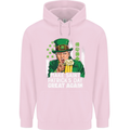 St Patricks Day Great Again Donald Trump Childrens Kids Hoodie Light Pink
