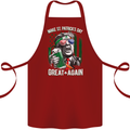 St Patricks Day Great Again Donald Trump Cotton Apron 100% Organic Maroon