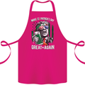 St Patricks Day Great Again Donald Trump Cotton Apron 100% Organic Pink