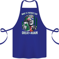 St Patricks Day Great Again Donald Trump Cotton Apron 100% Organic Royal Blue