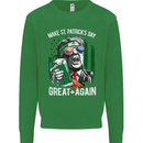 St Patricks Day Great Again Donald Trump Kids Sweatshirt Jumper Irish Green