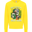 St Patricks Day Great Again Donald Trump Kids Sweatshirt Jumper Yellow