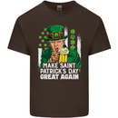St Patricks Day Great Again Donald Trump Kids T-Shirt Childrens Chocolate