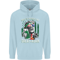St Patricks Day Great Again Donald Trump Mens 80% Cotton Hoodie Light Blue