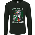 St Patricks Day Great Again Donald Trump Mens Long Sleeve T-Shirt Black