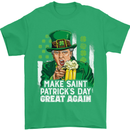 St Patricks Day Great Again Donald Trump Mens T-Shirt Cotton Gildan Irish Green