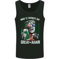 St Patricks Day Great Again Donald Trump Mens Vest Tank Top Black