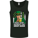 St Patricks Day Great Again Donald Trump Mens Vest Tank Top Black