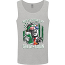 St Patricks Day Great Again Donald Trump Mens Vest Tank Top Sports Grey