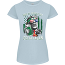 St Patricks Day Great Again Donald Trump Womens Petite Cut T-Shirt Light Blue