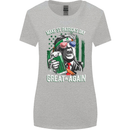 St Patricks Day Great Again Donald Trump Womens Wider Cut T-Shirt Sports Grey