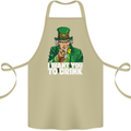 St Patricks Day I Want You to Drink Alcohol Cotton Apron 100% Organic Khaki