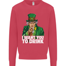 St Patricks Day I Want You to Drink Alcohol Mens Sweatshirt Jumper Heliconia
