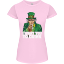 St Patricks Day I Want You to Drink Alcohol Womens Petite Cut T-Shirt Light Pink