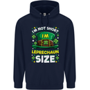St Patricks Day I'm Leprechaun Sized Funny Childrens Kids Hoodie Navy Blue